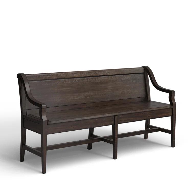 Tama Wood Bench w/ Back