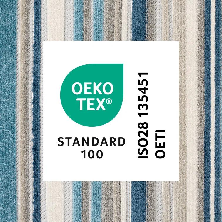 TOWN & COUNTRY EVERYDAY Rio Multicolor Stripe Outdoor Rug Blue/Multi