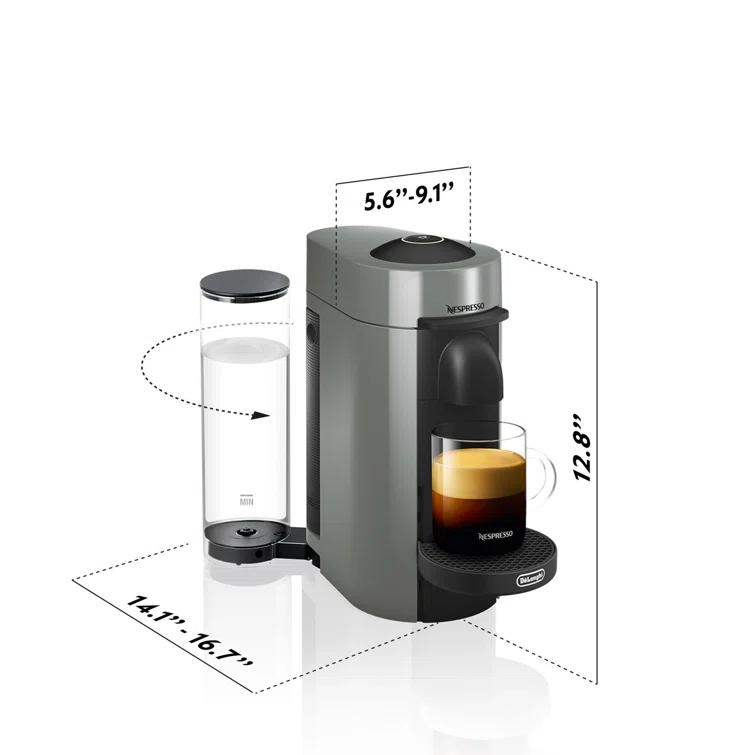 Nespresso ® by De'Longhi ® Grey VertuoPlus Coffee and Espresso Machine