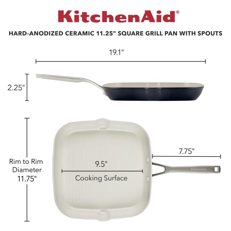 KitchenAid® KitchenAid® Hard Anodized Ceramic Nonstick Griddle / Grill Pan
