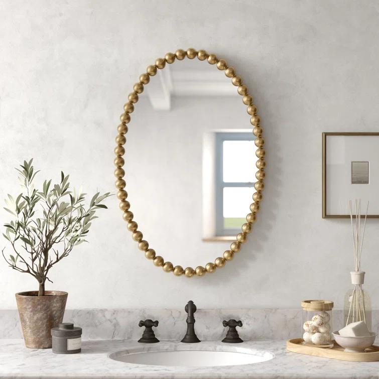 Sanne Metal Oval Wall Mirror