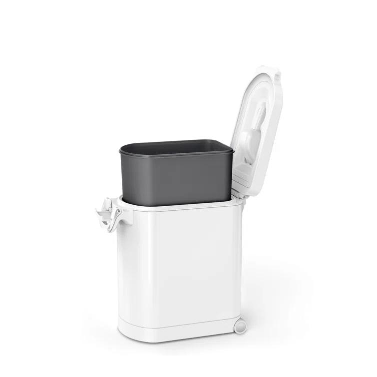 simplehuman Pet Food Storage Container Stainless Steel for Dog Food, Cat Food, and Bird Feed