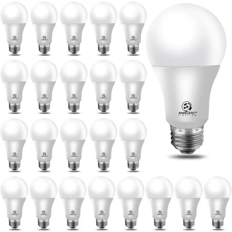 A19 LED Light Bulb,40W Equivalent 5W, Non-Dimmable,450lm,5000K Warm White,E26 Medium Base,UL Listed