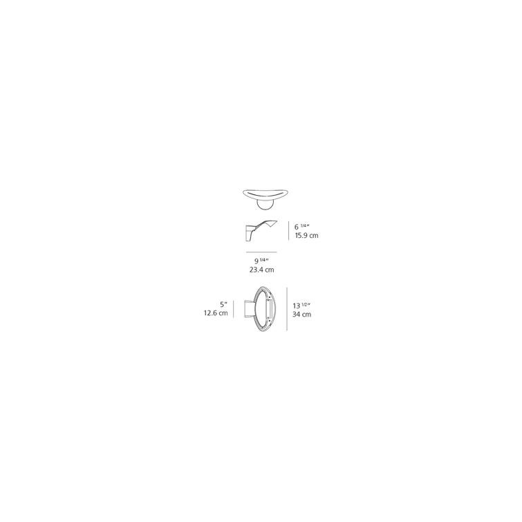 Artemide Mesmeri Wall Sconce by Eric Solé