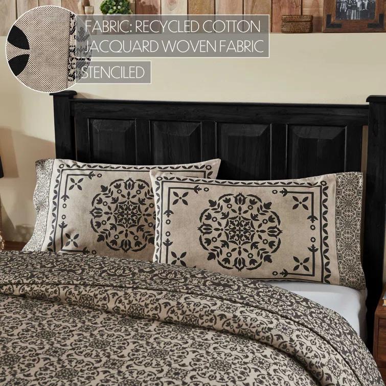 VHC Brands Custom House Cotton Blend Twill Geometric - Set of 2 (Set of 2)