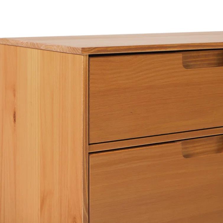 Yarber 6 Drawer Solid Wood Double Dresser
