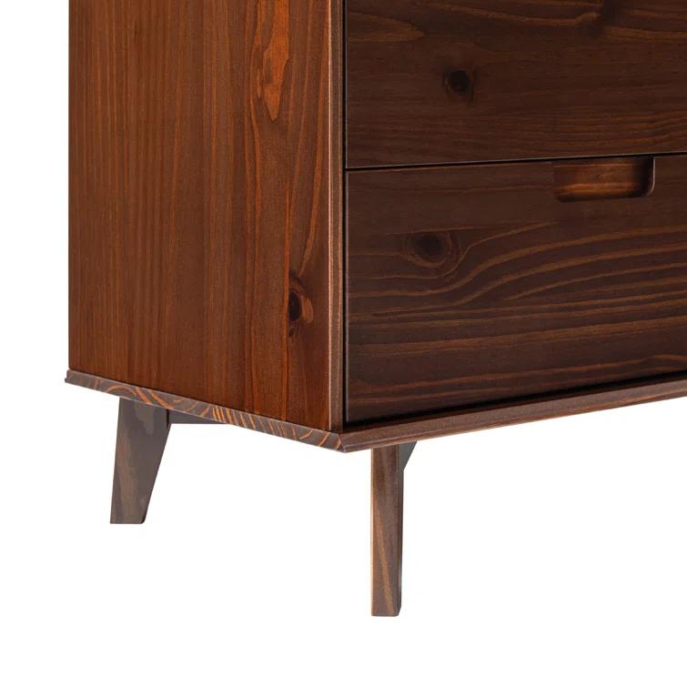 Yarber 6 Drawer Solid Wood Double Dresser