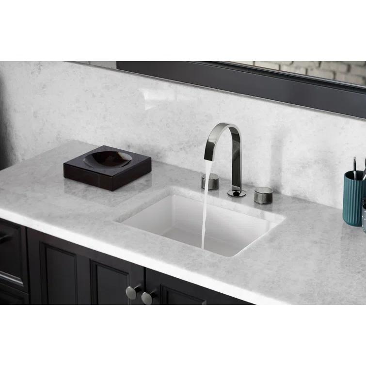 Verticyl Rectangular Undermount Bathroom Sink with Overflow