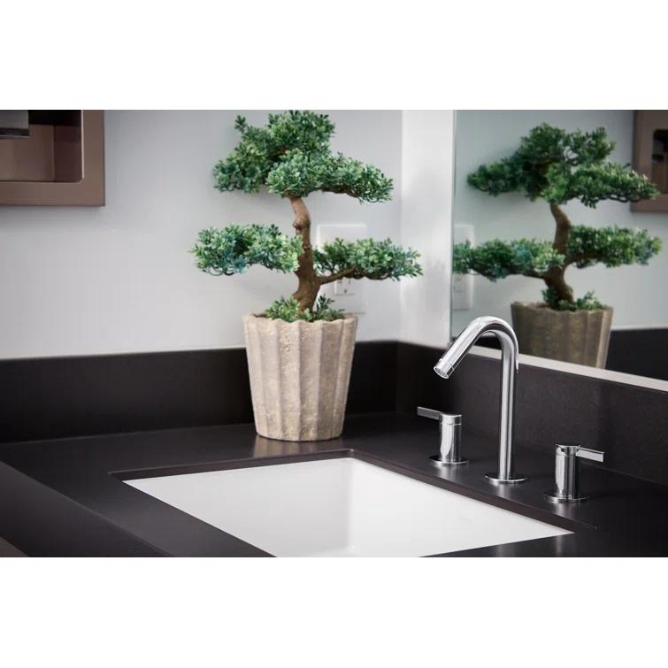 Verticyl Rectangular Undermount Bathroom Sink with Overflow