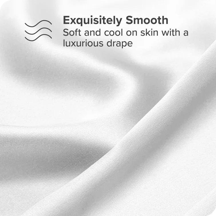 Bare Home 100% Mulberry Silk Pillowcase Zipper Closure