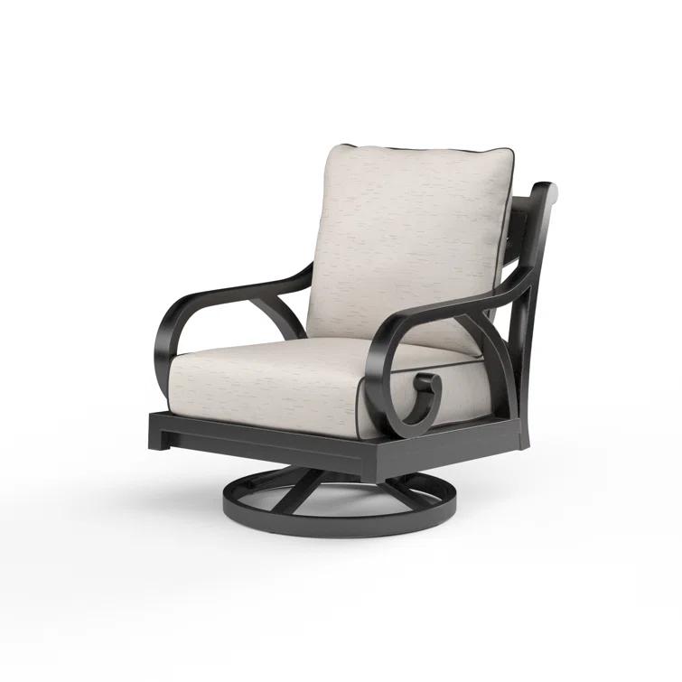Monterey Swivel Patio Lounge Chair with Sunbrella Cushions