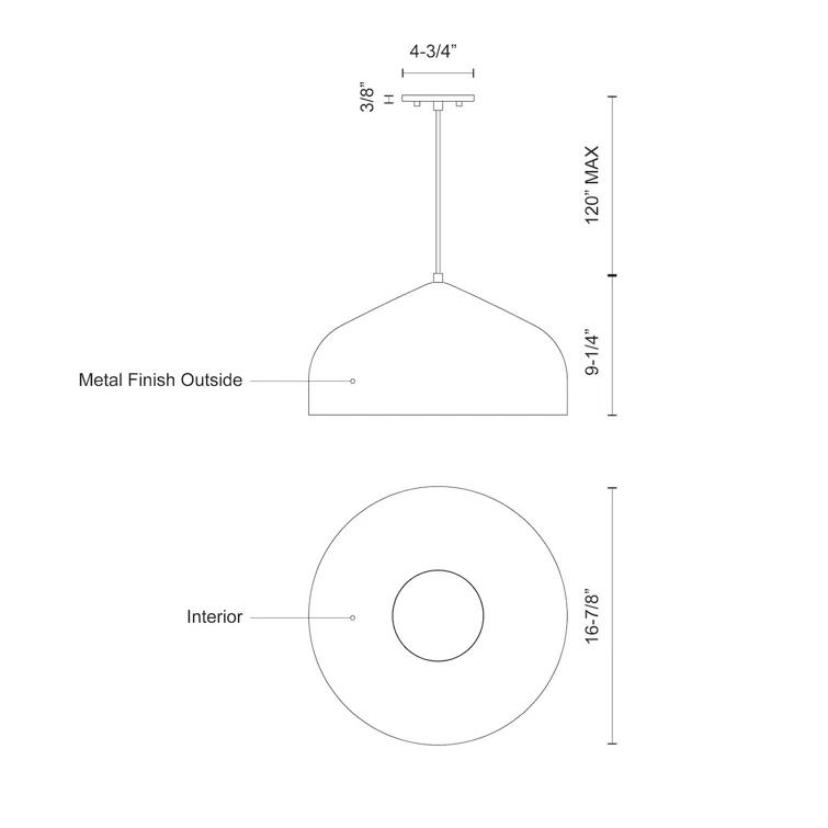 Kuzco Lighting Helena 1 - Light LED Single Pendant