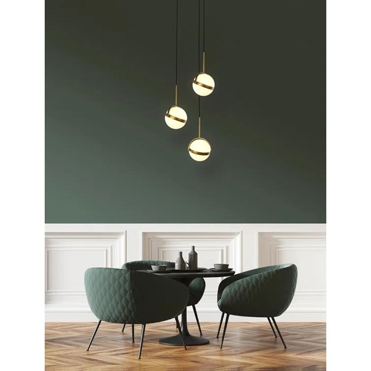 Alora Lighting Globo 3 - Light Brushed Gold LED Cluster Pendant