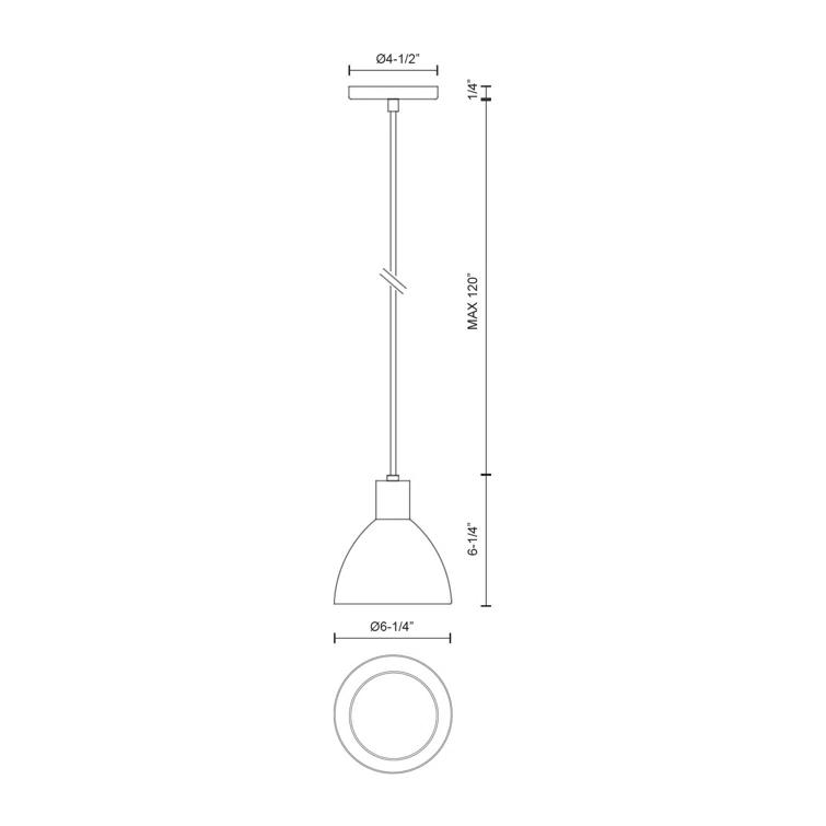 Glossy White LED Bowl Pendant Light