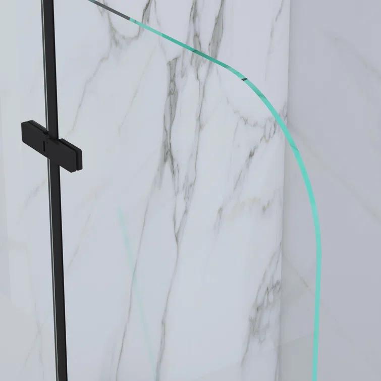 Jraty 39'' - W x 55'' H Door Frameless Tub Door with