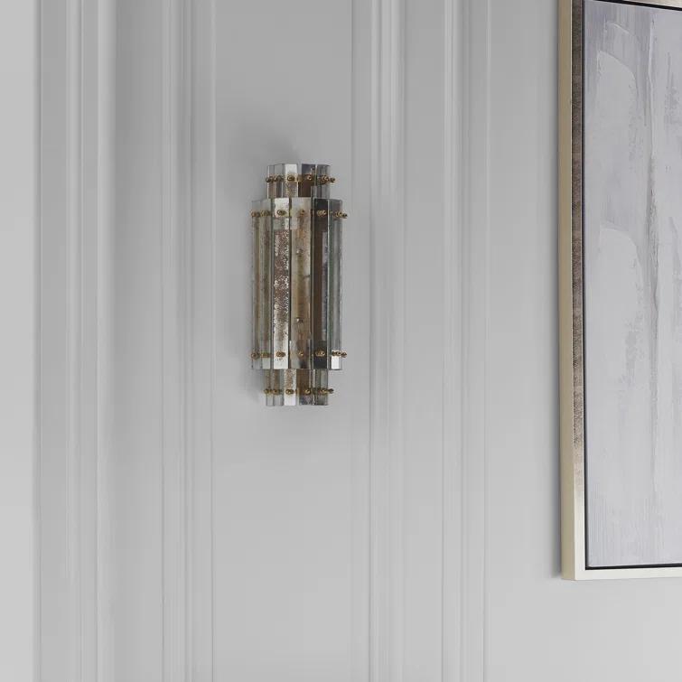 Cadence Antique Brass 14.5" Dimmable LED Wall Sconce