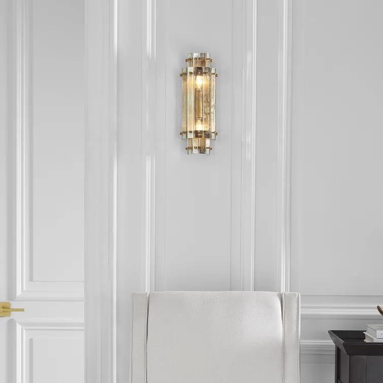 Cadence Antique Brass 14.5" Dimmable LED Wall Sconce