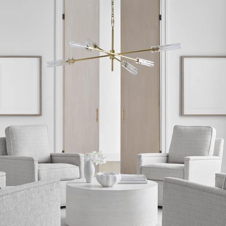 Casoria 6-Light Polished Nickel & Crystal Chandelier