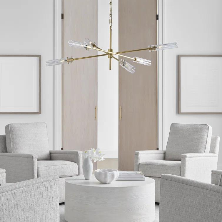 Casoria 6-Light Polished Nickel & Crystal Chandelier
