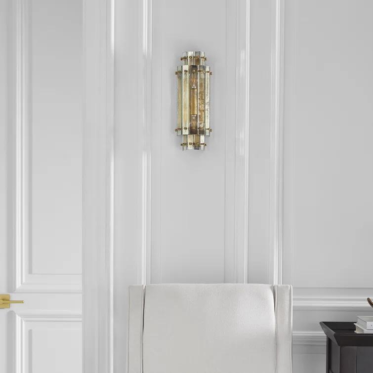 Cadence Antique Brass 14.5" Dimmable LED Wall Sconce