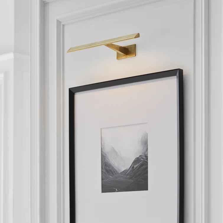 Antique Brass 18" Dimmable Battery-Powered Wall Light