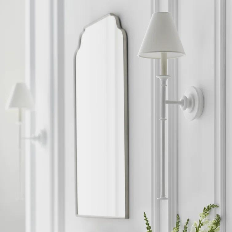 Piaf Plaster White Dimmable Iron LED Wall Sconce