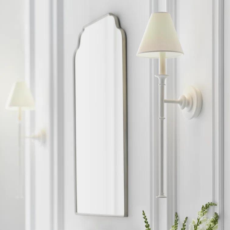 Piaf Plaster White Dimmable Iron LED Wall Sconce