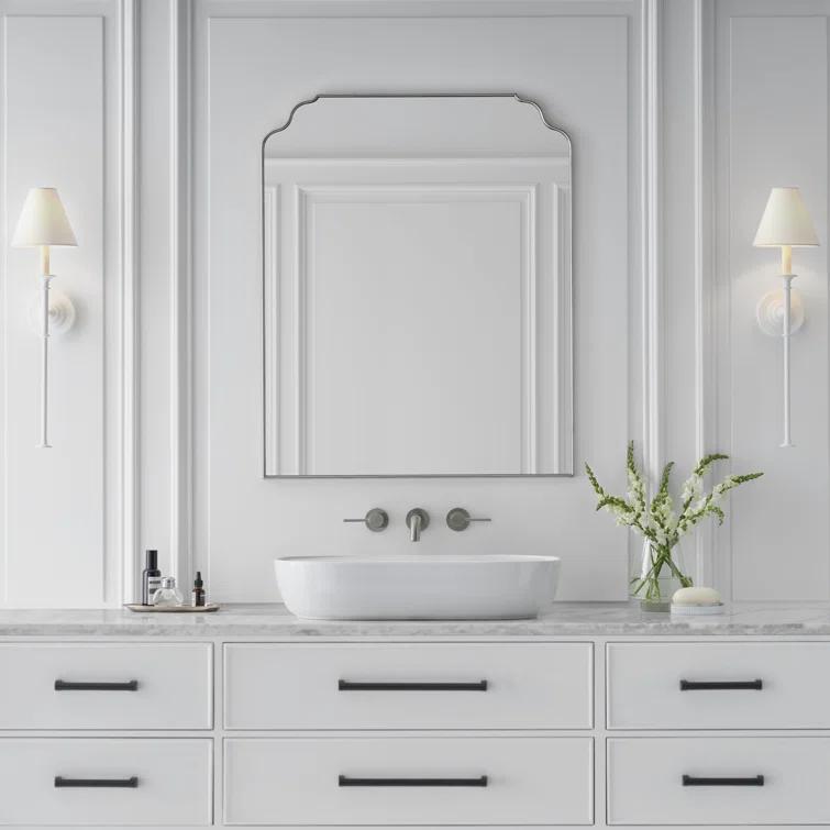 Piaf Plaster White Dimmable Iron LED Wall Sconce