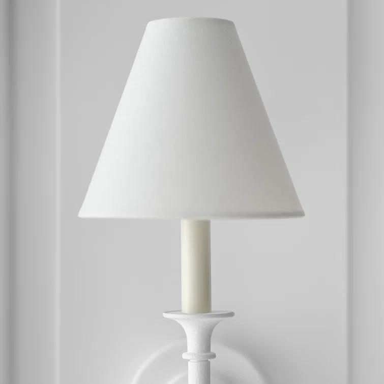 Piaf Plaster White Dimmable Iron LED Wall Sconce
