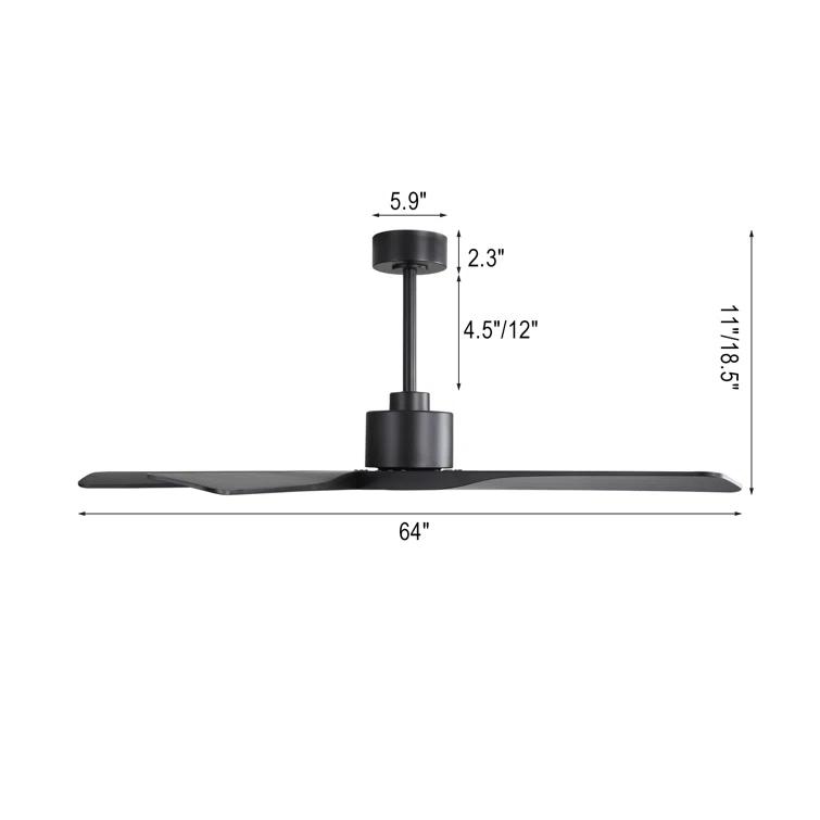 5-ABS Blades Indoor Ceiling Fan without Light