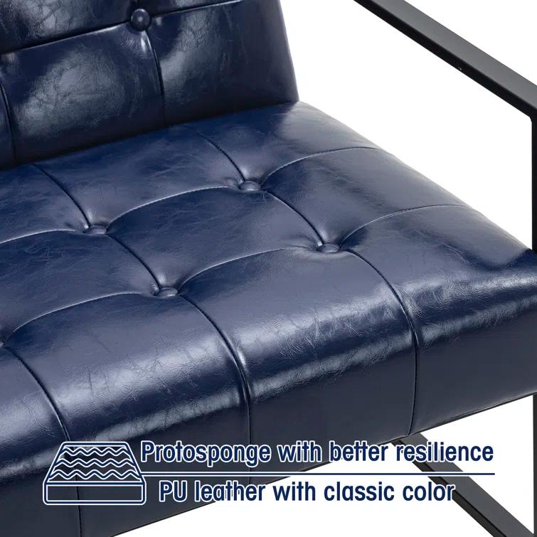 Billings Faux Leather Armchair