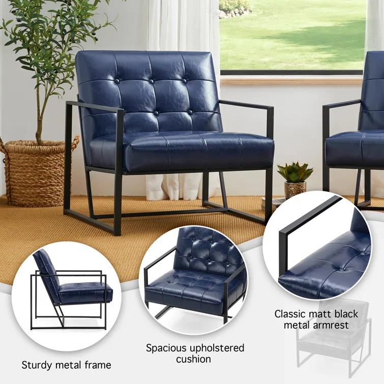Billings Faux Leather Armchair