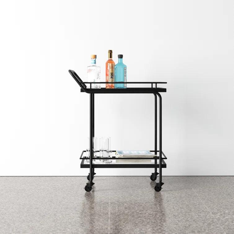 Paulette Metal Bar Cart