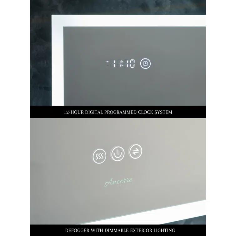Ancerre Designs Pagani LED Mirror Medicine Cabinet With Defogger, Dimmer, Magnifier & USB Outlet