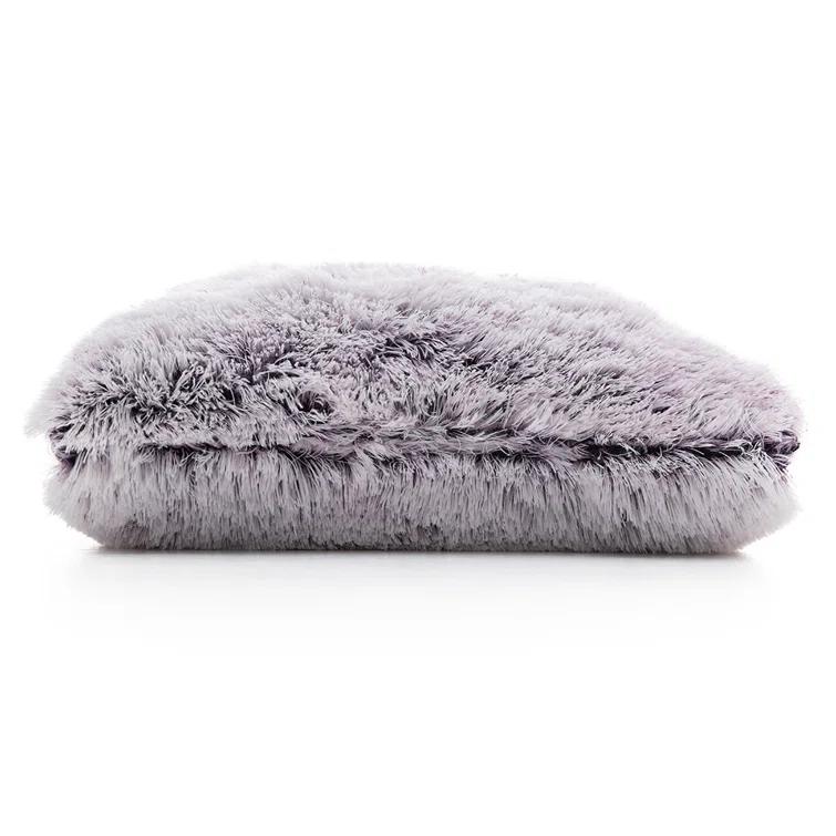 Cheer Collection Faux Fur Throw Pillow (Set of 2)