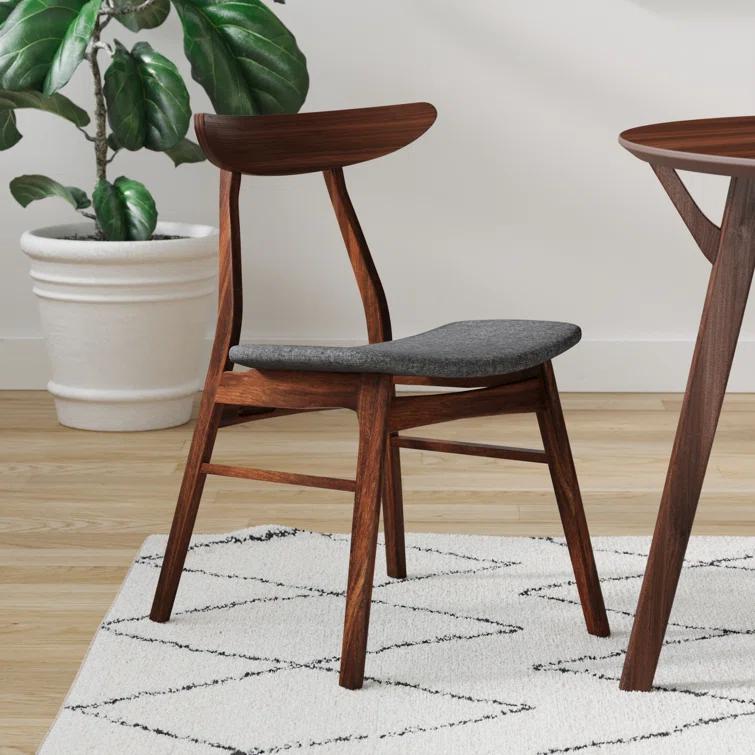 Hartford Dining Chair in Warm Gray/Walnut