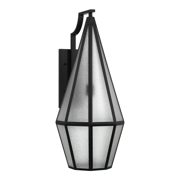 Savoy House Peninsula 1-Light Outdoor Wall Lantern in Matte Black