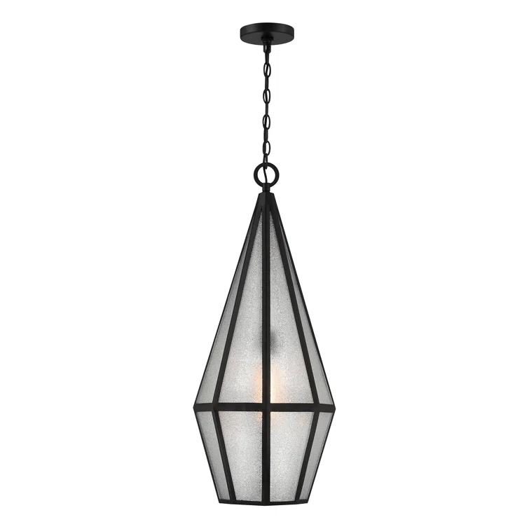 Savoy House Peninsula 1-Light Outdoor Hanging Lantern in Matte Black