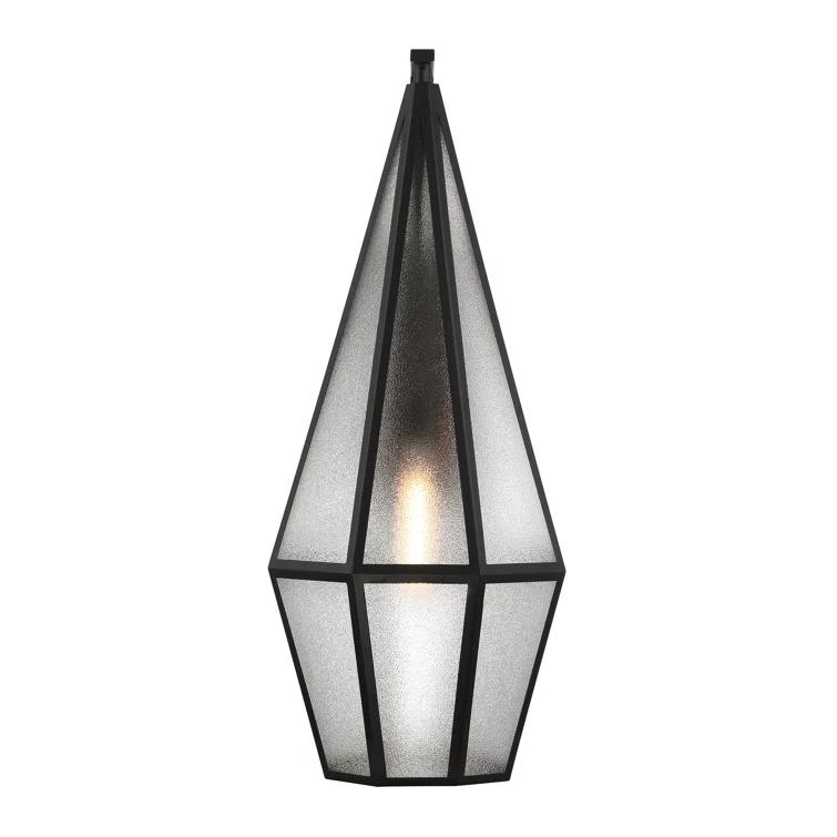 Savoy House Peninsula 1-Light Outdoor Wall Lantern in Matte Black