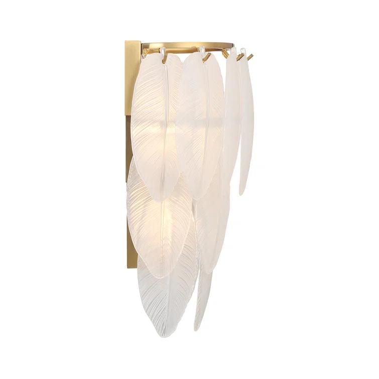 Breegan Jane by Breegan Jane x Savoy Boa 3-Light Wall Sconce in Warm Brass by Breegan Jane
