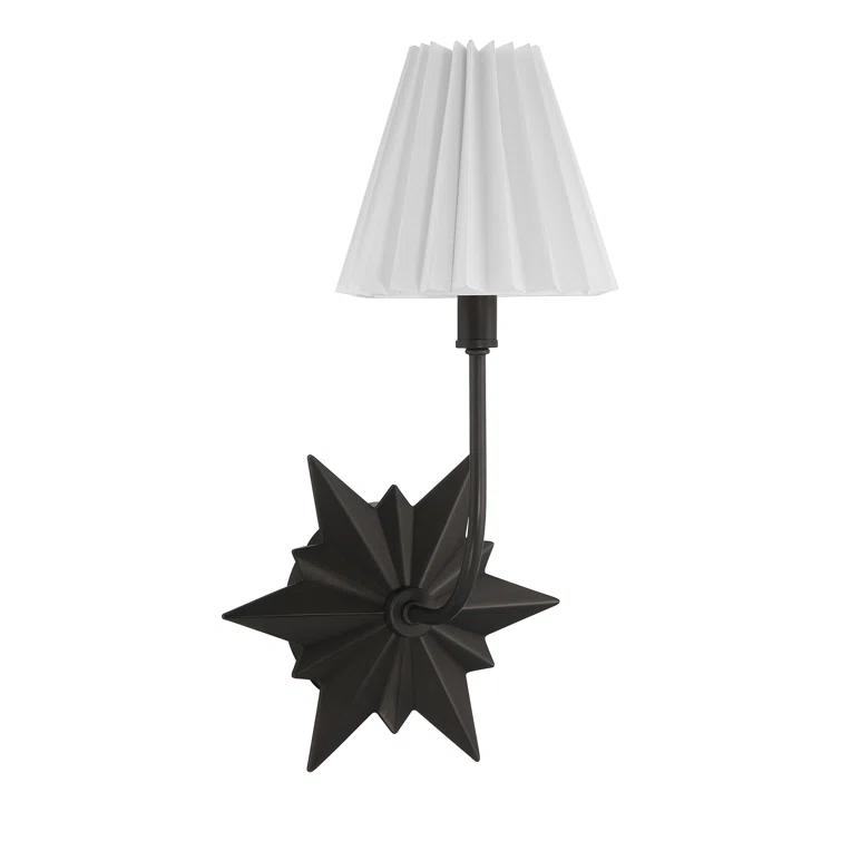 Ivy Bronx Ligetti Metal Armed Sconce in Black