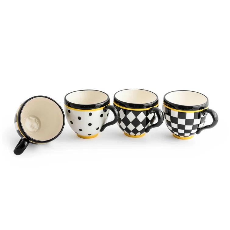 Courtly Mugs (Set of 4)