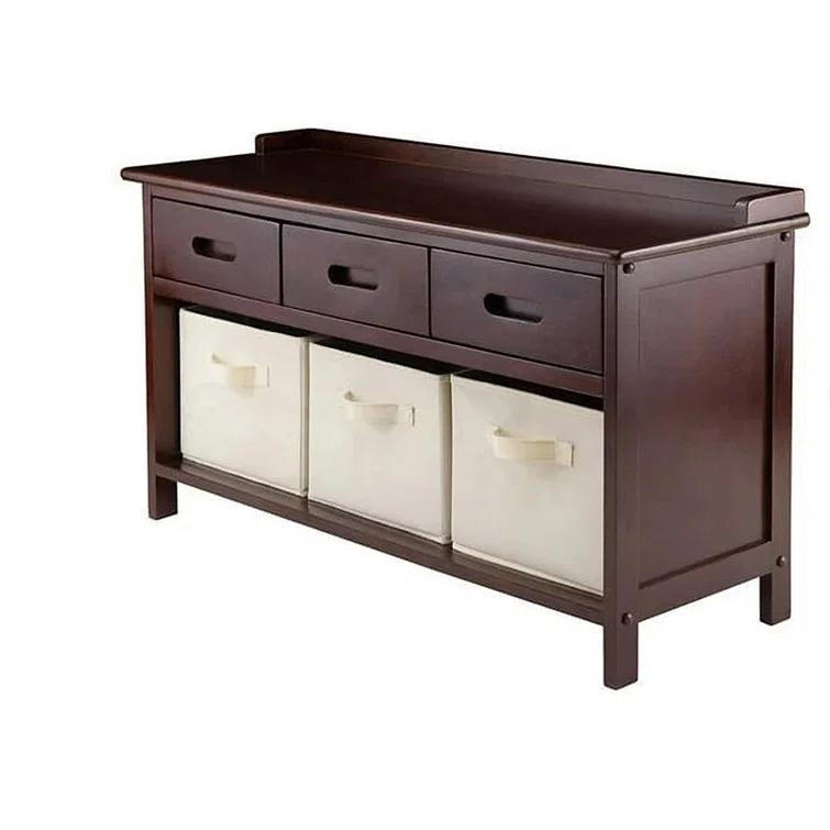 Winsome Fabric Storage Bench