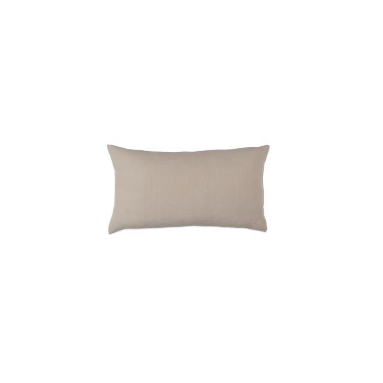 Simple Linen Lumbar Pillow Cover & Insert