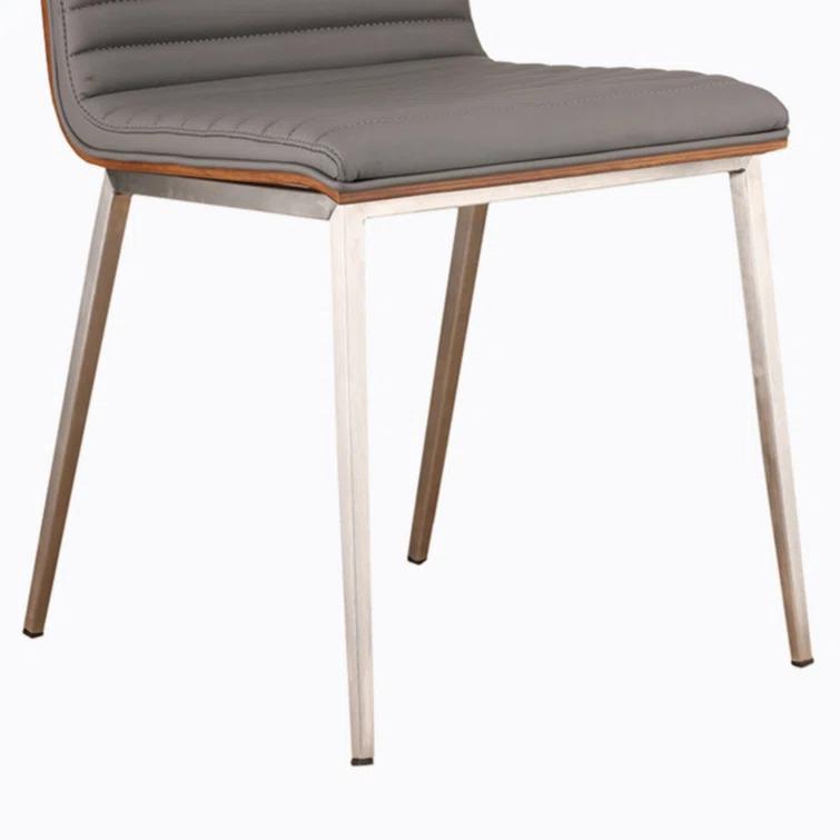 Wenty Wood+Metal Upholstered Side Chair (Set of 2)