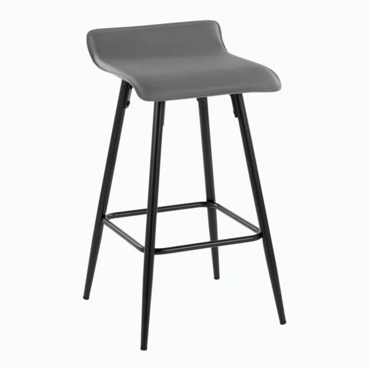 Wenty Upholstered Counter Stool with Metal Frame (Set of 2)