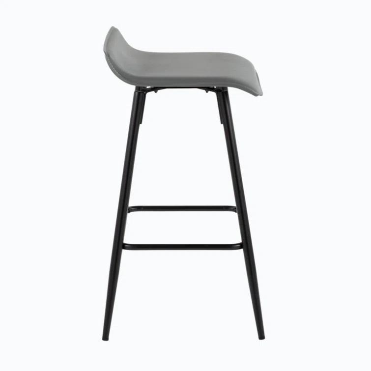 Wenty Upholstered Counter Stool with Metal Frame (Set of 2)