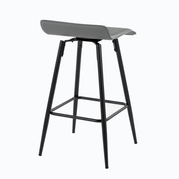 Wenty Upholstered Counter Stool with Metal Frame (Set of 2)