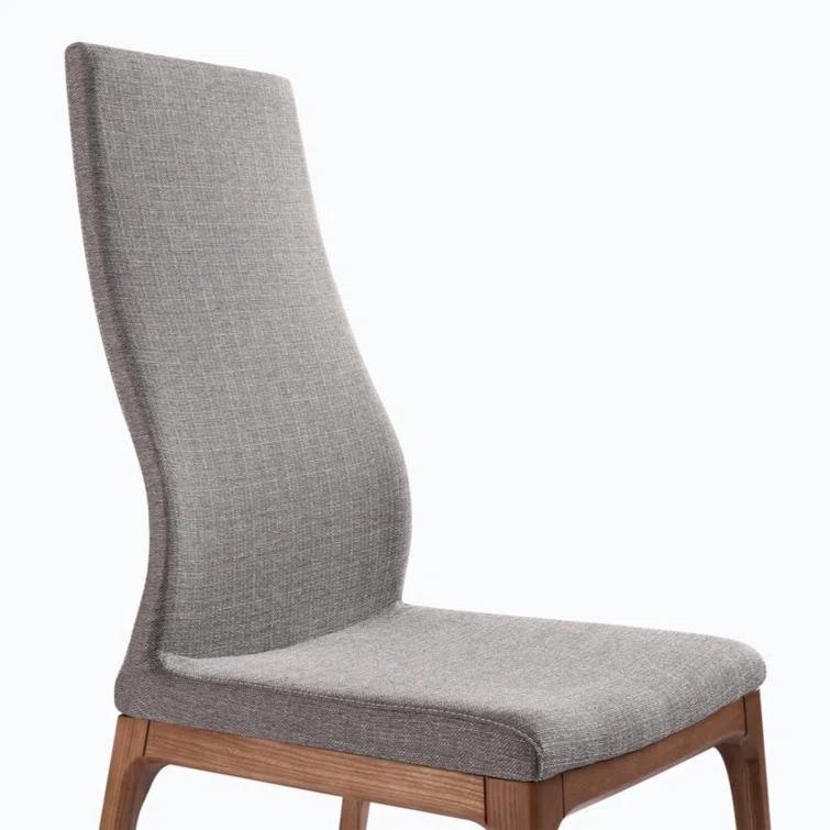 Wood+Fabric Upholstered Side Chair