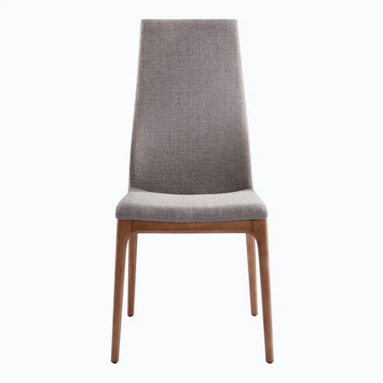 Wood+Fabric Upholstered Side Chair
